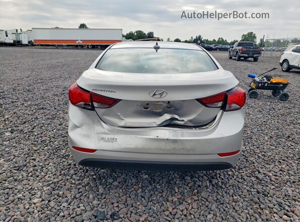 5NPDH4AE7GH674199 2016 HYUNDAI ELANTRA Silver Widok tylnych siedzeń