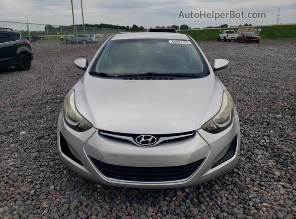 5NPDH4AE7GH674199 2016 HYUNDAI ELANTRA Silver Widok zestawu wskaźników