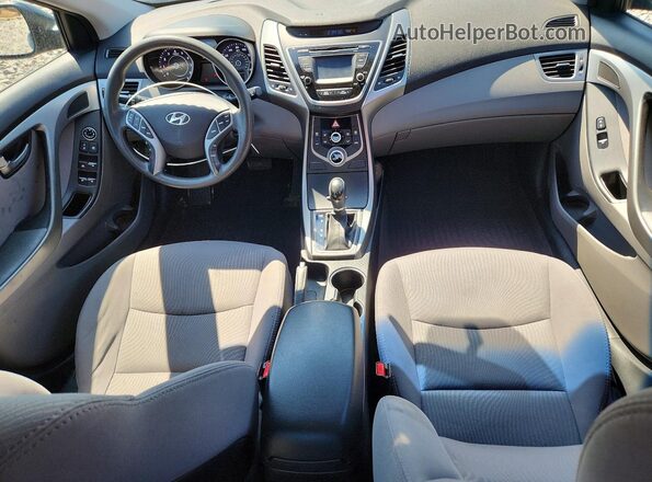 5NPDH4AE7GH693769 2016 HYUNDAI ELANTRA Black Вид панелі приладів