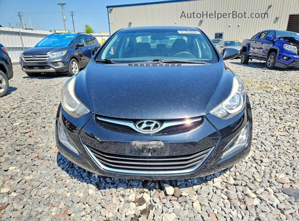 5NPDH4AE7GH693769 2016 HYUNDAI ELANTRA Black Вид спереду