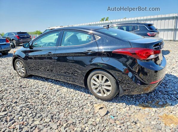 5NPDH4AE7GH693769 2016 HYUNDAI ELANTRA Black Задня ліва чверть