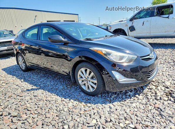 5NPDH4AE7GH693769 2016 HYUNDAI ELANTRA Black Передня права чверть