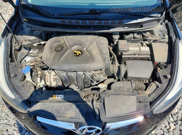5NPDH4AE7GH693769 2016 HYUNDAI ELANTRA Black Вид задньої частини салону