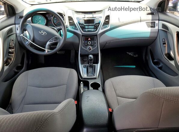 5NPDH4AE7GH697689 2016 HYUNDAI ELANTRA Blue Dashboard view