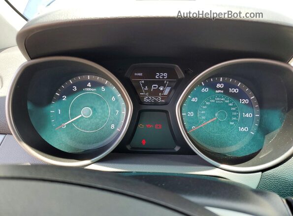 5NPDH4AE7GH697689 2016 HYUNDAI ELANTRA Blue Instrument cluster view