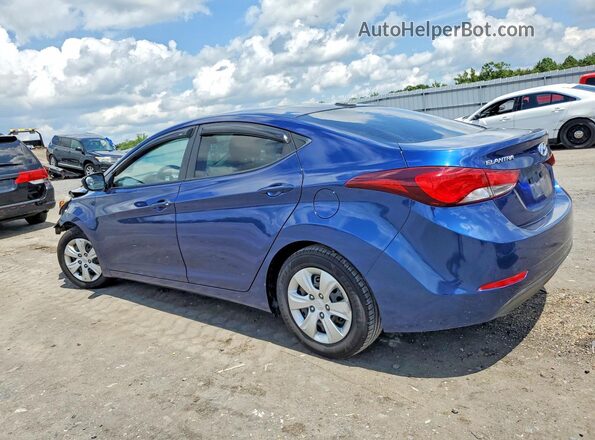 5NPDH4AE7GH697689 2016 HYUNDAI ELANTRA Blue Rear left