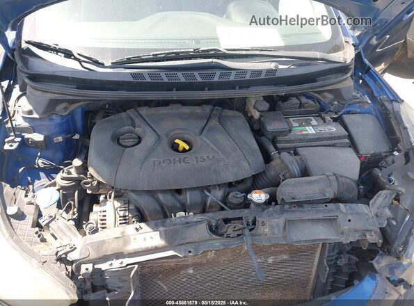 5NPDH4AE7GH702390 2016 HYUNDAI ELANTRA Blue Widok z tyłu