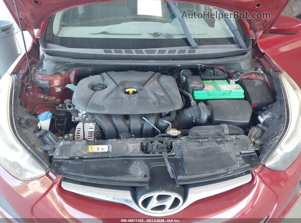 5NPDH4AE7GH732053 2016 HYUNDAI ELANTRA Maroon Widok z tyłu