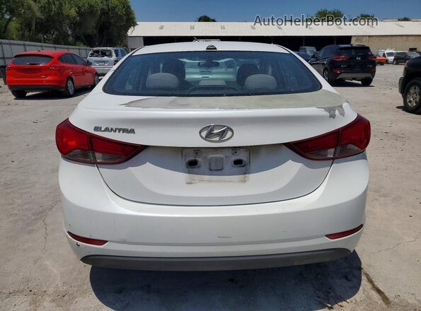 5NPDH4AE7GH763450 2016 HYUNDAI ELANTRA White Вид ззаду