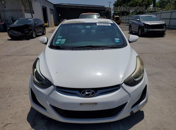 5NPDH4AE7GH763450 2016 HYUNDAI ELANTRA White Вид спереду