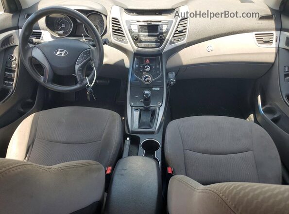 5NPDH4AE7GH763450 2016 HYUNDAI ELANTRA White Вид панелі приладів