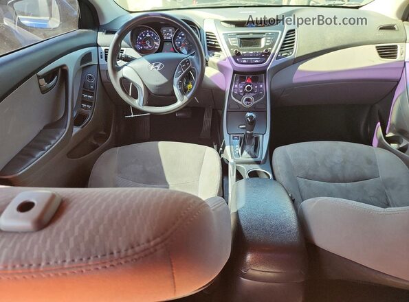 5NPDH4AE7GH766073 2016 HYUNDAI ELANTRA Blue Вид панелі приладів