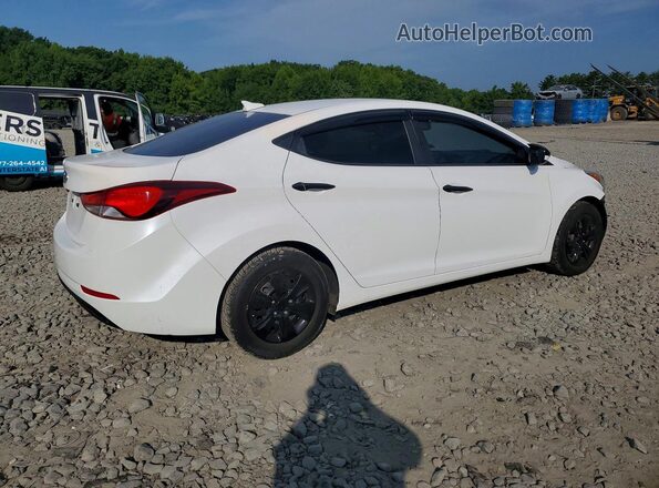 5NPDH4AE7GH766123 2016 HYUNDAI ELANTRA White Rear right