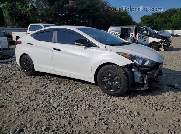 5NPDH4AE7GH766123 2016 HYUNDAI ELANTRA White Front right