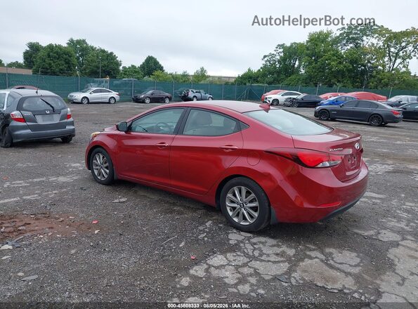 5NPDH4AE7GH790177 2016 HYUNDAI ELANTRA Red Հետևի ձախ