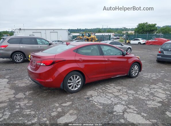 5NPDH4AE7GH790177 2016 HYUNDAI ELANTRA Red Հետևի աջ