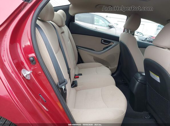 5NPDH4AE7GH790177 2016 HYUNDAI ELANTRA Red VIN կոդի պիտակի տեսք