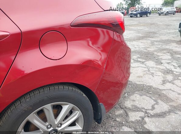 5NPDH4AE7GH790177 2016 HYUNDAI ELANTRA Red Սարքավորումների վահանակի տեսք