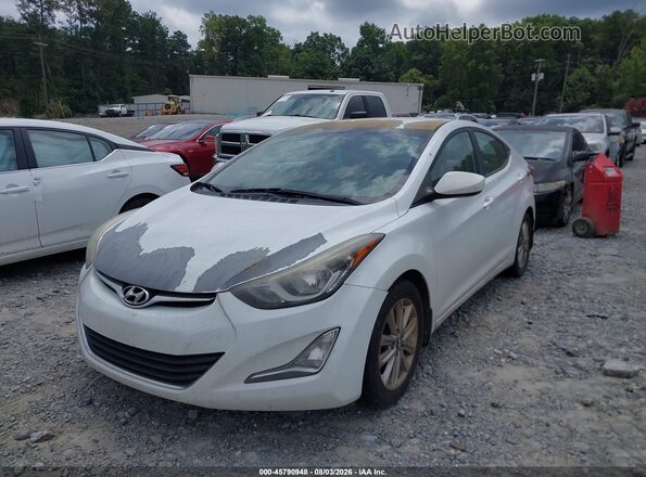 5NPDH4AE7GH790339 2016 HYUNDAI ELANTRA Белый Передняя левая четверть
