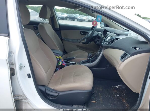 5NPDH4AE7GH790339 2016 HYUNDAI ELANTRA Белый Вид салона спереди