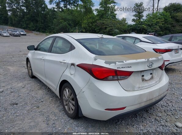 5NPDH4AE7GH790339 2016 HYUNDAI ELANTRA Белый Задняя левая четверть