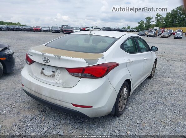 5NPDH4AE7GH790339 2016 HYUNDAI ELANTRA Белый Задняя правая четверть