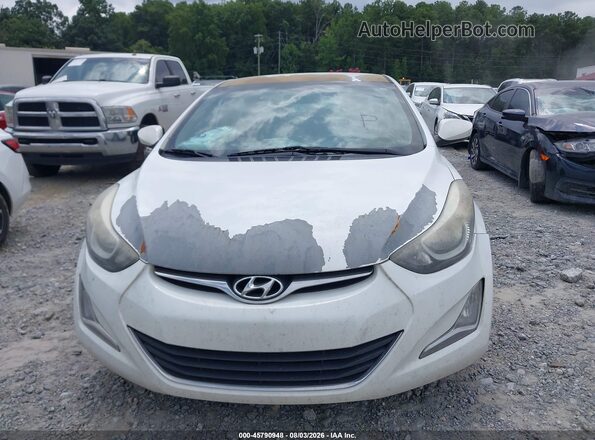 5NPDH4AE7GH790339 2016 HYUNDAI ELANTRA Белый Вид спереди
