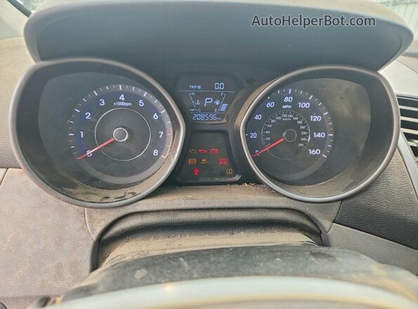 5NPDH4AE8GH659694 2016 HYUNDAI ELANTRA Silver Вид щитка приладів
