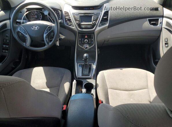 5NPDH4AE8GH661431 2016 HYUNDAI ELANTRA Silver წინა პანელის ხედი