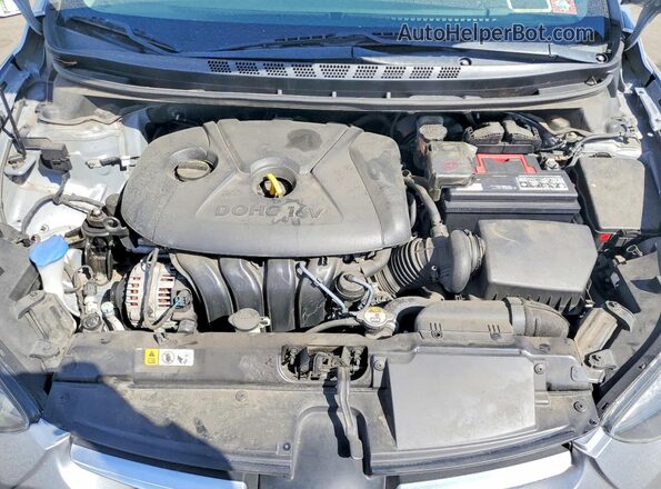 5NPDH4AE8GH661431 2016 HYUNDAI ELANTRA Silver უკანა სალონის ხედი