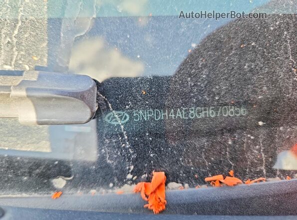 5NPDH4AE8GH670856 2016 HYUNDAI ELANTRA Темно-бордовый Панорамный вид салона 360°