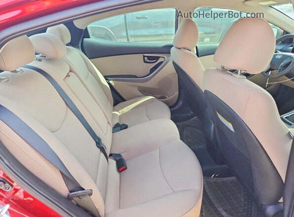 5NPDH4AE8GH670856 2016 HYUNDAI ELANTRA Темно-бордовый Вид подкапотного пространства