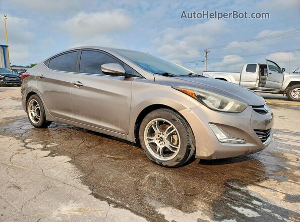 5NPDH4AE8GH672123 2016 HYUNDAI ELANTRA Tan Przód prawy