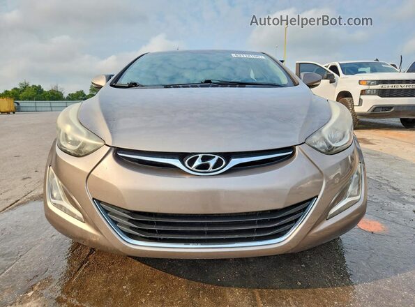 5NPDH4AE8GH672123 2016 HYUNDAI ELANTRA Tan Widok z przodu