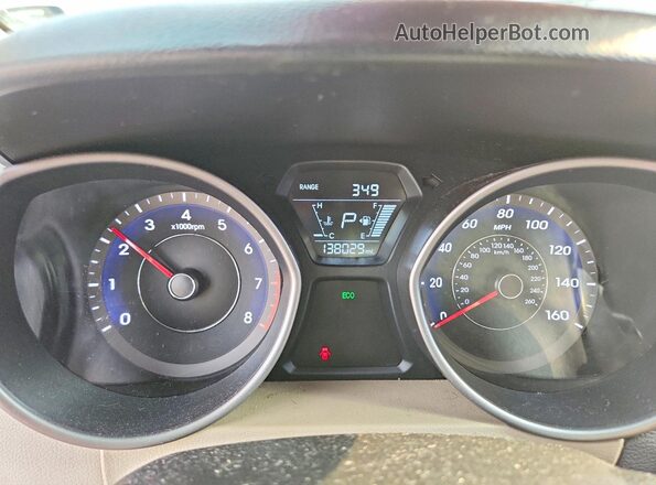 5NPDH4AE8GH672123 2016 HYUNDAI ELANTRA Tan Widok zestawu wskaźników