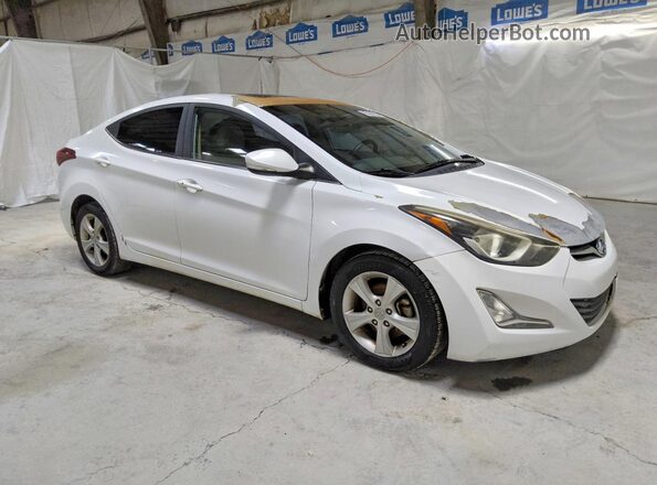 5NPDH4AE8GH681159 2016 HYUNDAI ELANTRA White Front right