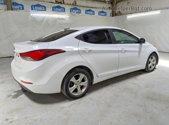 5NPDH4AE8GH681159 2016 HYUNDAI ELANTRA White Rear right