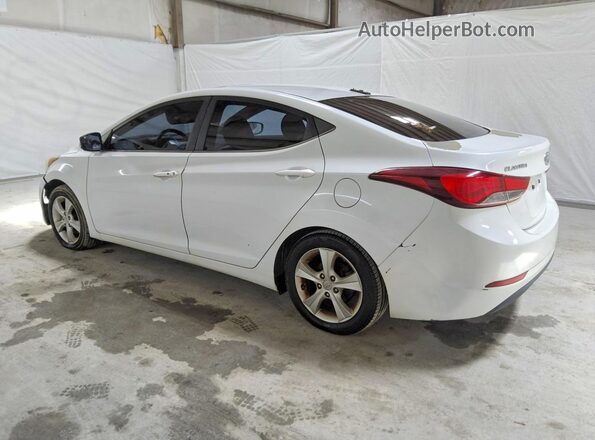 5NPDH4AE8GH681159 2016 HYUNDAI ELANTRA White Rear left