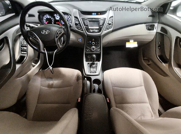 5NPDH4AE8GH681159 2016 HYUNDAI ELANTRA White Dashboard view