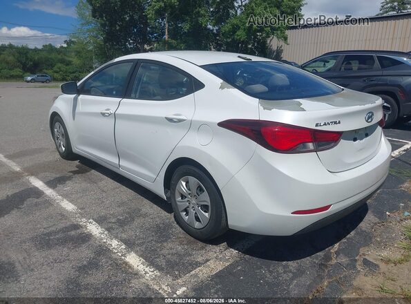 5NPDH4AE8GH681761 2016 HYUNDAI ELANTRA White Հետևի ձախ