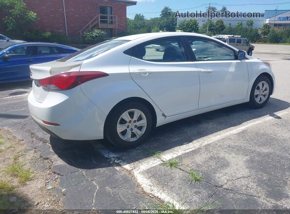 5NPDH4AE8GH681761 2016 HYUNDAI ELANTRA White Հետևի աջ