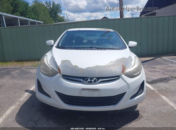 5NPDH4AE8GH681761 2016 HYUNDAI ELANTRA White Սալոնի 360 աստիճան տեսք