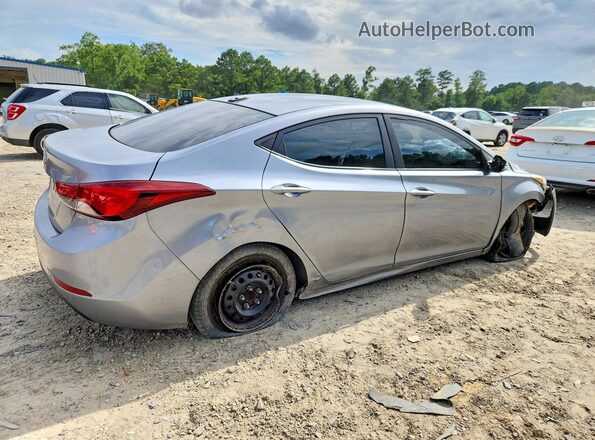 5NPDH4AE8GH683624 2016 HYUNDAI ELANTRA Silver Trasero derecho