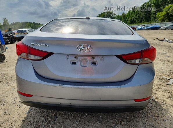5NPDH4AE8GH683624 2016 HYUNDAI ELANTRA Silver Vista trasera