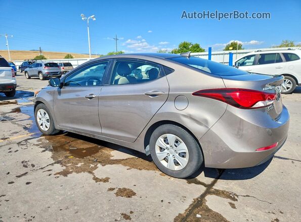 5NPDH4AE8GH686278 2016 HYUNDAI ELANTRA Tan Trasero izquierdo