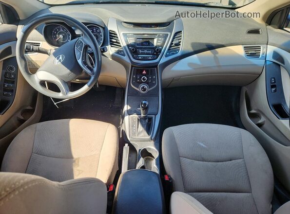 5NPDH4AE8GH686278 2016 HYUNDAI ELANTRA Tan Vista del salpicadero