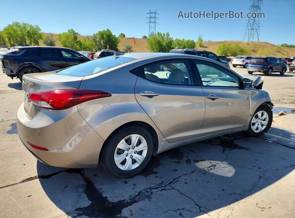 5NPDH4AE8GH686278 2016 HYUNDAI ELANTRA Tan Trasero derecho