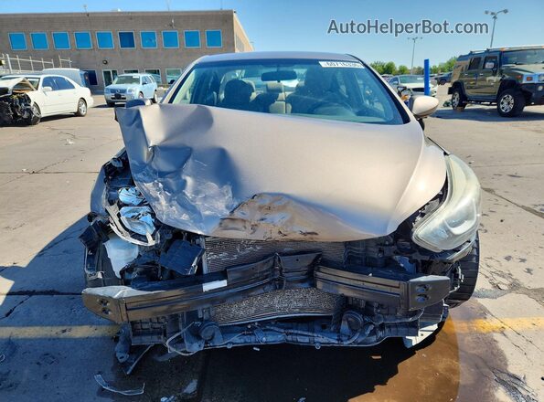 5NPDH4AE8GH686278 2016 HYUNDAI ELANTRA Tan Vista frontal