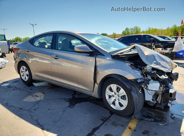 5NPDH4AE8GH686278 2016 HYUNDAI ELANTRA Tan Delantero derecho