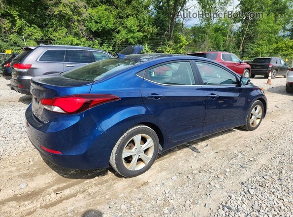 5NPDH4AE8GH691190 2016 HYUNDAI ELANTRA Blue Tył prawy